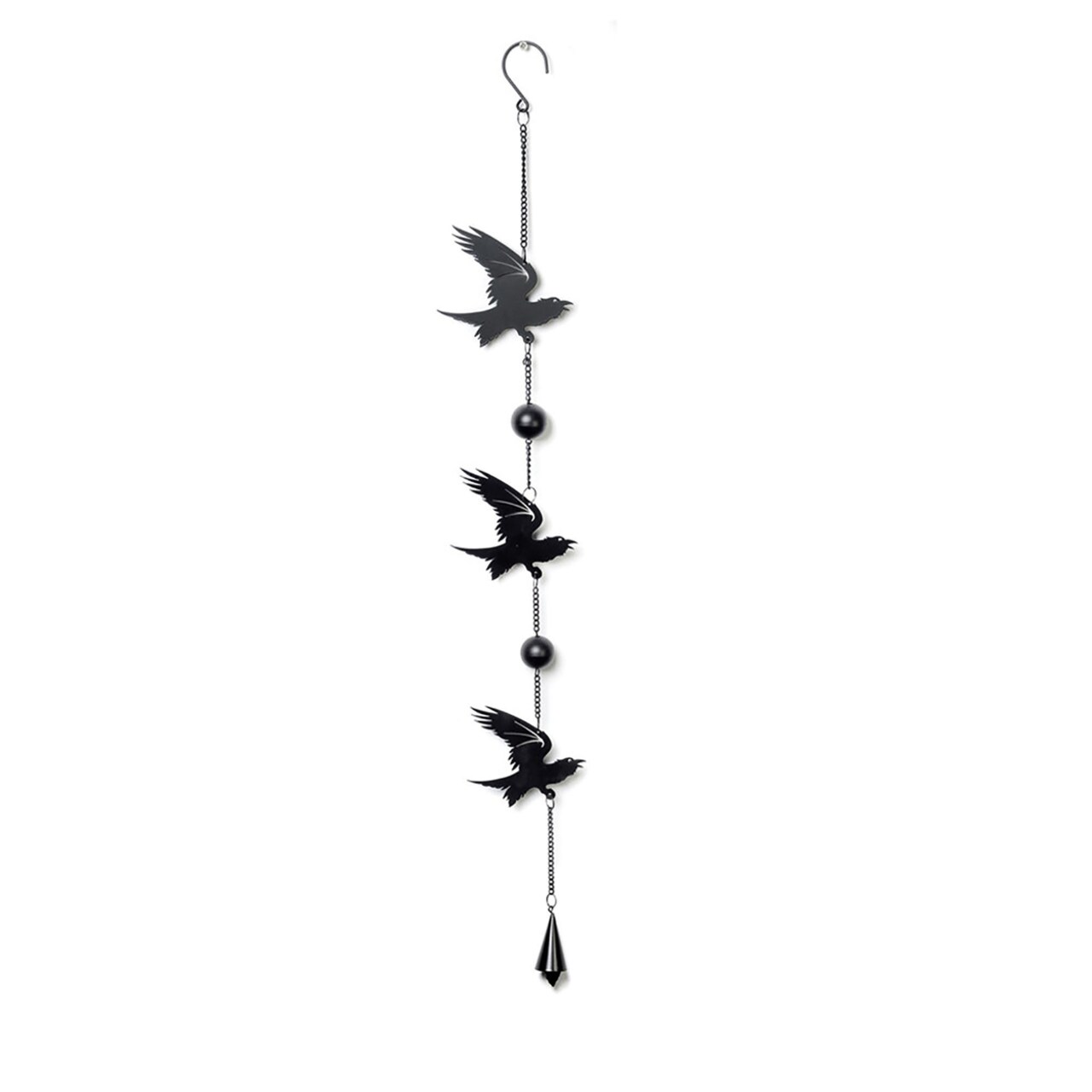 Shades of Alchemy Iron, Glass, Plastic Raven Hanging Decoration